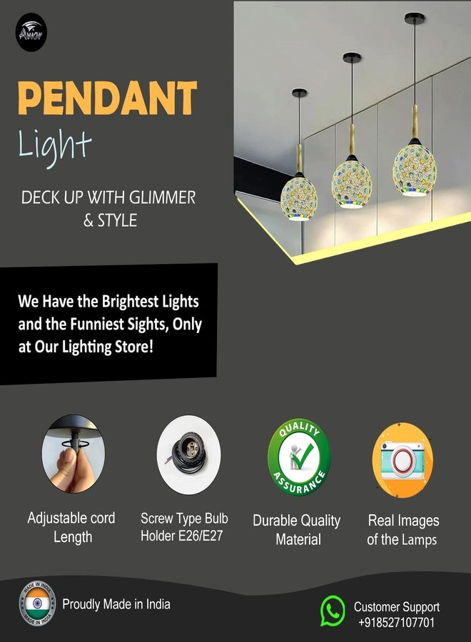 Avior Handicrafted Pendant Light, Pendant Lamps, Bedroom lamp, Over Dining Table Lights and Decoration lamp (Pack of 1) - Image 2